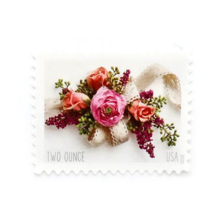 100 pcs 2020 US Wedding Garden Corsage Two Ounce Forever Stamps Unused Stamps For Mailing Wedding Invitations